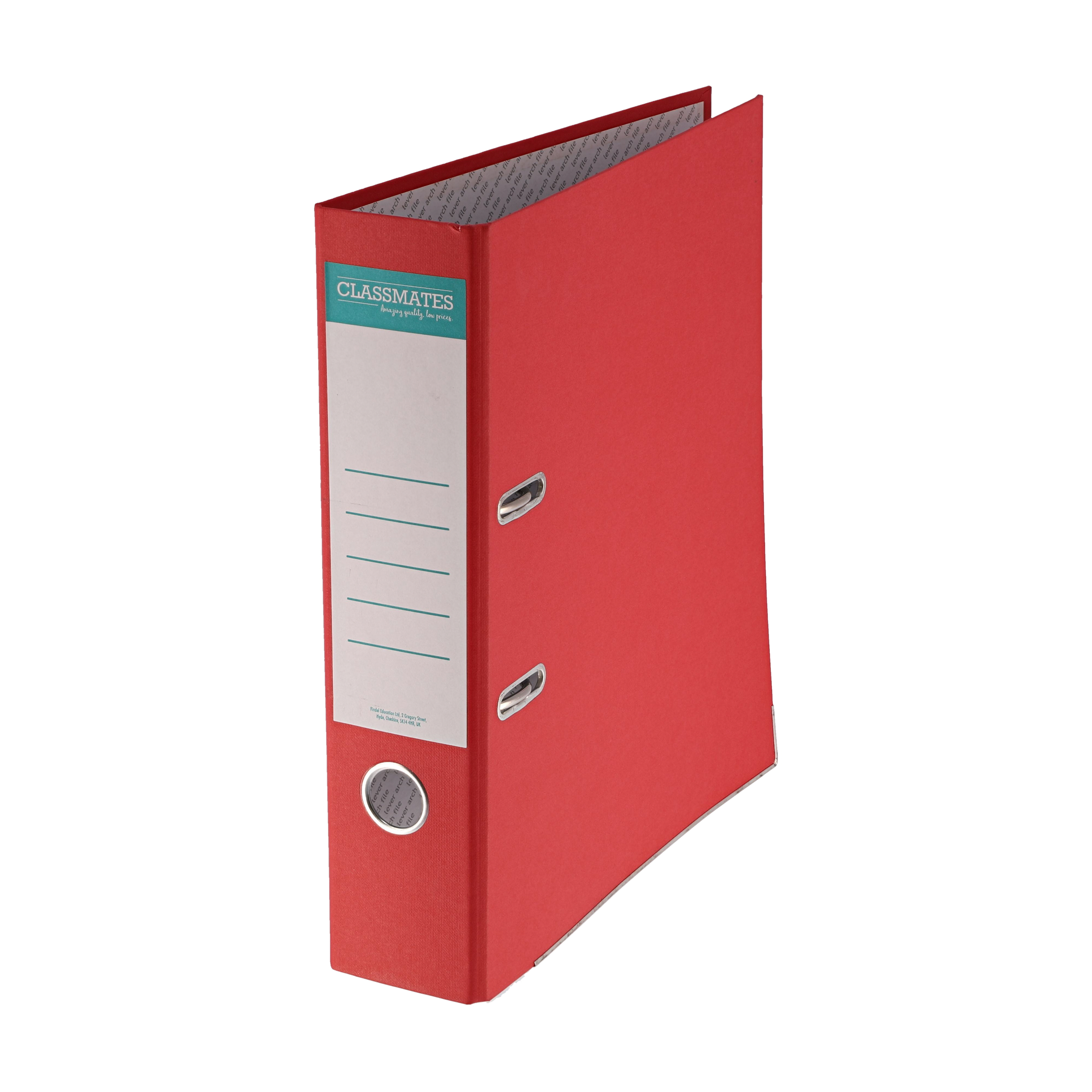 CM A4 Lever Arch Files Red P10